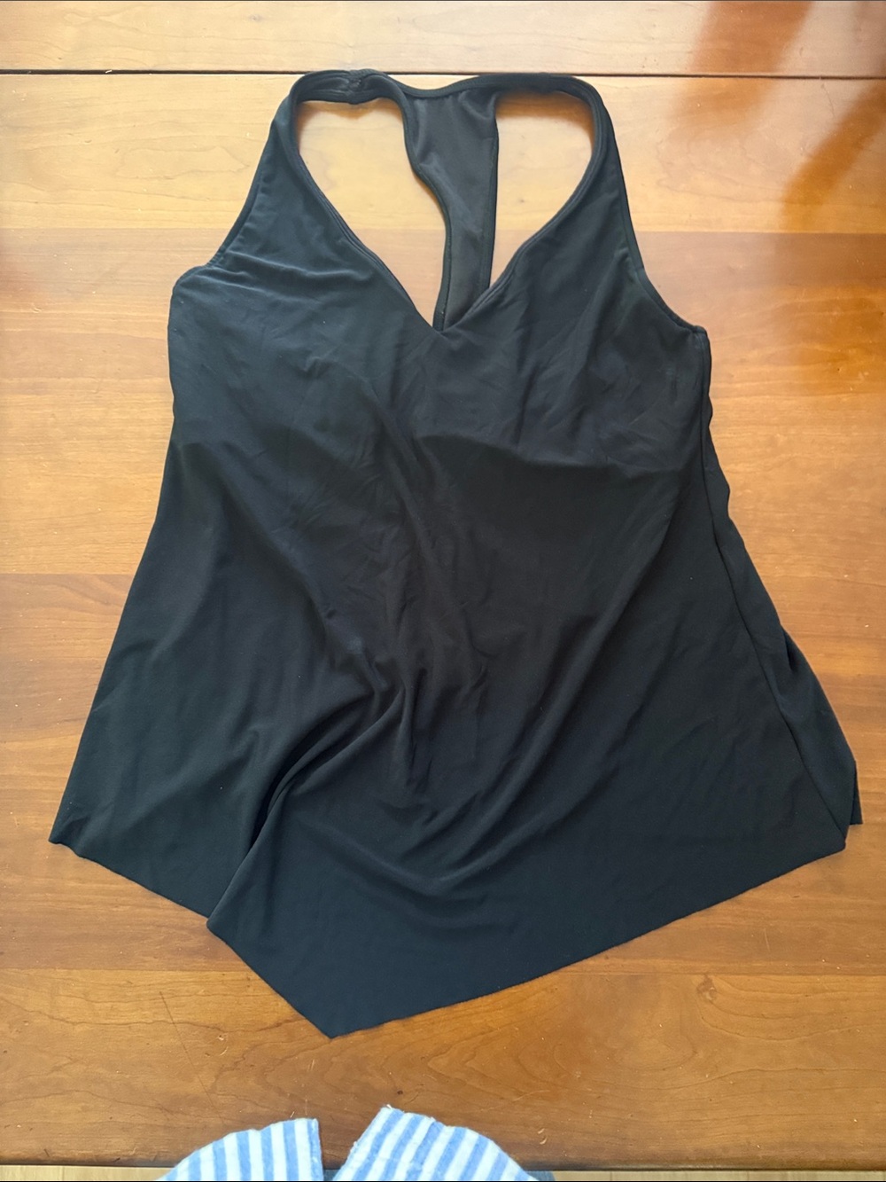 Magicsuit Black V-Neck Racerback Tankini top